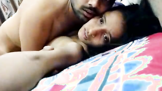 Teen makes Indian sex video together with the bearded guy in bedroom | XXX Video on AllSex.XXX