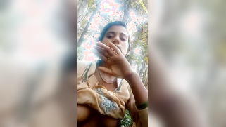 Dazzling wife rides dick in cowgirl pose filming Indian sex in forest | XXX Video on AllSex.XXX