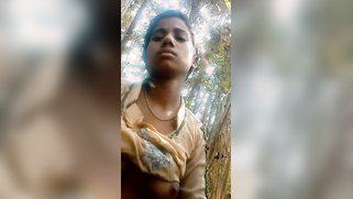 Dazzling wife rides dick in cowgirl pose filming Indian sex in forest | XXX Video on AllSex.XXX