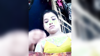 Indian sex show of young woman who exposes small tits and dark nipples | XXX Video on AllSex.XXX