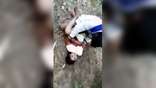 Outdoor sex with teen Desi who lies on ground enjoying hot fucking | XXX Video on AllSex.XXX