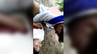 Outdoor sex with teen Desi who lies on ground enjoying hot fucking | XXX Video on AllSex.XXX