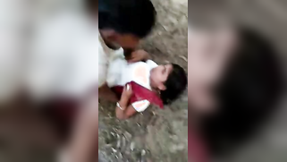 Outdoor sex with teen Desi who lies on ground enjoying hot fucking | XXX Video on AllSex.XXX