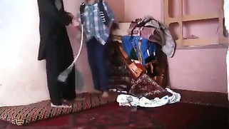 Guy took Desi MILF's pants down and thrust cock into the wet snatch | XXX Video on AllSex.XXX