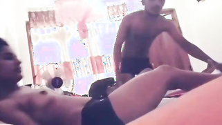 Skinny guy worships lover's boobs in the run-up to amateur Indian sex | XXX Video on AllSex.XXX