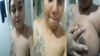 Chubby Indian woman shows big boobs and wet pussy in the bathroom | XXX Video on AllSex.XXX