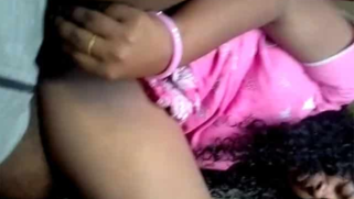 Curly-haired Desi minx enjoys quick sex with BF in cowgirl pose