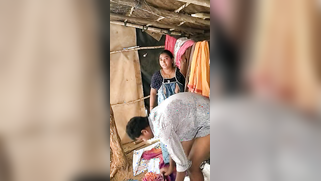 Desi voyeur interrupts quick indian sex of excited village lovers