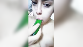 Lack of indian sex motivates Desi minx to masturbate with cucumber | XXX Video on AllSex.XXX