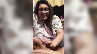 Chubby Indian wife with glasses gives partner masterful blowjob | XXX Video on AllSex.XXX