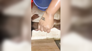 Desi cutie gives partner with camera awesome blowjob in bathroom | XXX Video on AllSex.XXX