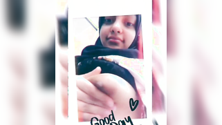Desi cutie in hijab finds courage to show perky boobs on the cam | XXX Video on AllSex.XXX