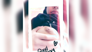 Desi cutie in hijab finds courage to show perky boobs on the cam | XXX Video on AllSex.XXX