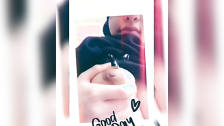 Desi cutie in hijab finds courage to show perky boobs on the cam | XXX Video on AllSex.XXX