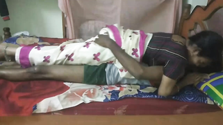 Naughty Indian guy undresses GF and they have sex in missionary pose