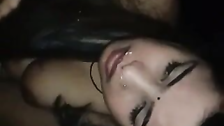 Obedient Desi gal sucks BF's XXX cock covered with whipped cream | XXX Video on AllSex.XXX