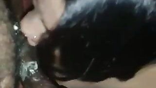 Obedient Desi gal sucks BF's XXX cock covered with whipped cream | XXX Video on AllSex.XXX