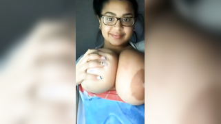 Nerdy Indian student demonstrates on camera her massive XXX jugs | XXX Video on AllSex.XXX