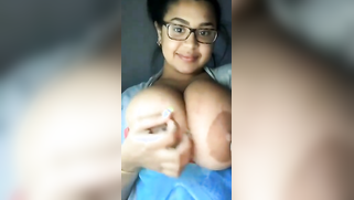 Nerdy Indian student demonstrates on camera her massive XXX jugs | XXX Video on AllSex.XXX