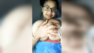 Nerdy Indian student demonstrates on camera her massive XXX jugs | XXX Video on AllSex.XXX