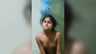 Slim Desi teen with small tits riding boyfriend's dick in bathroom | XXX Video on AllSex.XXX