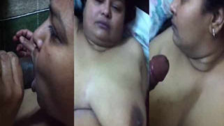 Chubby Indian mature pleases horny partner with masterful blowjob