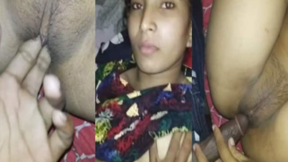 Close up XXX video of Desi guy shoving boner into girlfriend's peach