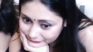 Big-tittied married lovely and Desi stepdaughter work together as camgirls | XXX Video on AllSex.XXX