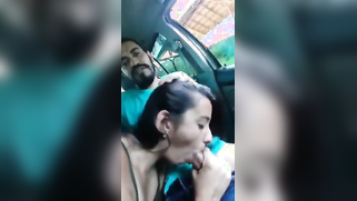 Winsome Indian girl sucks driver's cock in the car after handjob | XXX Video on AllSex.XXX