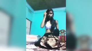 Topless Desi sweetie isn't in a hurry to take off white panties | XXX Video on AllSex.XXX