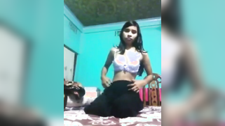 Topless Desi sweetie isn't in a hurry to take off white panties | XXX Video on AllSex.XXX