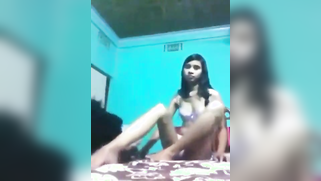 Topless Desi sweetie isn't in a hurry to take off white panties | XXX Video on AllSex.XXX