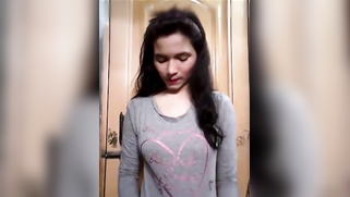 Indian beauty strips naked to show natural XXX boobs on the camera | XXX Video on AllSex.XXX