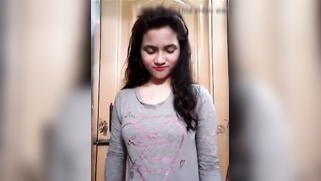 Indian beauty strips naked to show natural XXX boobs on the camera | XXX Video on AllSex.XXX