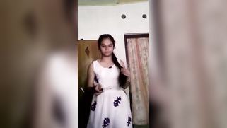 Desi cutie strips naked to show XXX pussy and perky tits on camera | XXX Video on AllSex.XXX