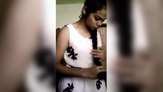 Desi cutie strips naked to show XXX pussy and perky tits on camera | XXX Video on AllSex.XXX