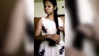 Desi cutie strips naked to show XXX pussy and perky tits on camera | XXX Video on AllSex.XXX