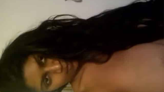 Long-haired Desi nymph takes off panties to show sweet XXX pussy