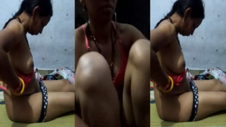 After sex Indian cutie hurries up to cover XXX assets with clothes | XXX Video on AllSex.XXX