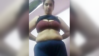 Chubby Indian sweetie undresses on cam to show her saggy XXX tits | XXX Video on AllSex.XXX