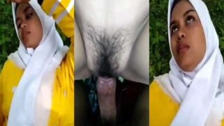 Obedient Desi girl in XXX hijab dragged into outdoor sex with boy