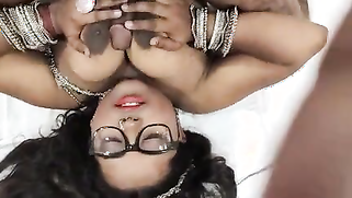 Nerdy Desi with a nose piercing sucks XXX rocket after energetic fuck | XXX Video on AllSex.XXX