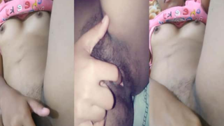 Excited Indian chick lifts pink top and plays with wet XXX orifice | XXX Video on AllSex.XXX