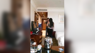 Cheerful Desi besties dance in the hotel room waiting for XXX partners | XXX Video on AllSex.XXX
