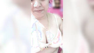 Whorish Desi wife reveals nipples during XXX call with a stranger | XXX Video on AllSex.XXX