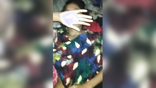 Chick takes boobies and hairy pussy out for pussy-nailing at home | XXX Video on AllSex.XXX