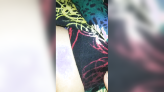 Chick takes boobies and hairy pussy out for pussy-nailing at home | XXX Video on AllSex.XXX