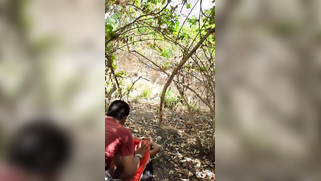 Offering Desi babe to lie on ground and be humped man turns on XXX cam