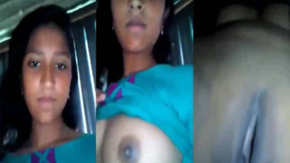 Desigoes to quiet place to pull sari up flaunting XXX-shaped tits | XXX Video on AllSex.XXX