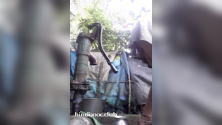 Desi girl shows off vagina and touches it by water column in XXX porn | XXX Video on AllSex.XXX